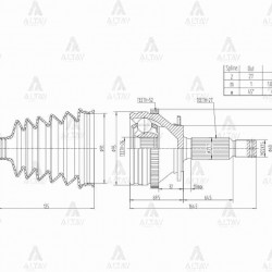 AKS KAFASI DIŞ SANTAFE 01-06 / 2.0 CRDI ABSLİ 52 DİŞ 27X26X60