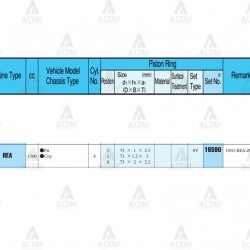 SEGMAN JAZZ 1.4L / 02-11 / CITY 10-12 / 73.00mm / L13A8-L13Z1 / STD TAKIM