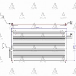 RADYATÖR KLİMA 323  98-03 1.5-1.8 BRAZING