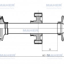 AKS KOMPLE ÖN CRV 02-07 / SOL 2.0 A-T 663mm