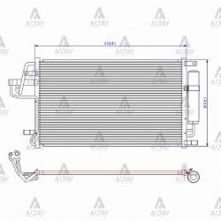 RADYATÖR KLİMA TUCSON 04-10 / SPORTAGE 05-10 2.0 DİZEL BRAZING