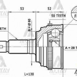 AKS KAFASI DIŞ CIVIC 01-06 / ABSLİ 26X60X28