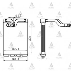 RADYATÖR KALORİFER STAREX 02-08 140HP / D4CB ÖN BRAZING