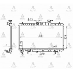 RADYATÖR SU ACCENT 03-06 1.3 / 1.6 A-T BRAZING