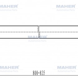 AKS KOMPLE ARKA TUCSON 04-10 DİZEL A-T / M-T ABSLİ 48 DİŞ 800mm