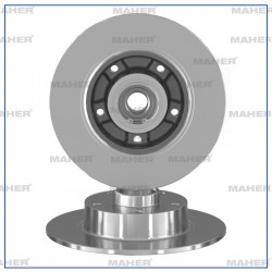 FREN DİSKİ MEGANE III 08-15 / MEGANE IV 15= / SCENIC III 09= ARKA DÜZ ABSLİ PORYALI RULMANLI 260-5