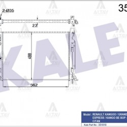 RADYATÖR SU KANGOO 08= / CITAN 108 CDI 12= / CITAN 109 CDI 12= / 1.5 DCI M-T 6M-T KLİMALI MEKANİK RADYATÖR SU KANGOO 08= / CITAN 108 CDI 12= / CITAN 109 CDI 12= / 1.5 DCI M-T 6M-T KLİMALI MEKANİK