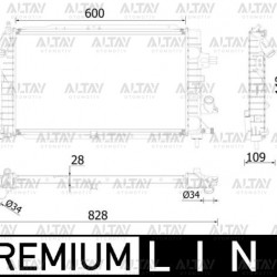 RADYATÖR SU ASTRA H / ZAFIRA B  Z13DTH-A17DTR-Z17DTR-Z17DTH-Z19DTH    M-T BRAZING