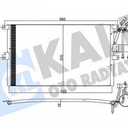 RADYATÖR KLİMA VECTRA B 96-99 1.6-1.8-2.0