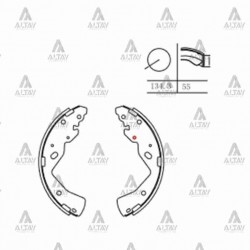FREN BALATA B-2500 01-06 4X2 / BT-50 4X2 99-06 PABUÇ ARKA
