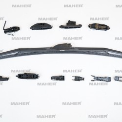 SİLECEK SÜPÜRGESİ TEK TİP ÜNİVERSAL 11 APARATLI 26 HYBRID (650mm)