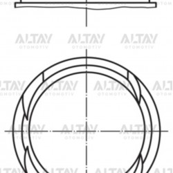 PİSTON SEGMANLI ASTRA J 1.4 TURBO A14NET 72.5mm 050 PİSTON SEGMANLI ASTRA J 1.4 TURBO A14NET 72.5mm 050