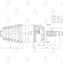 AKS KAFASI DIŞ ACCORD 03-08 2.2 DİZEL 28X34X63