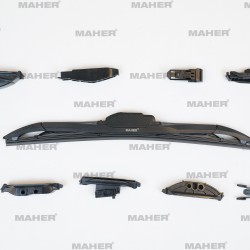 SİLECEK SÜPÜRGESİ TEK TİP ÜNİVERSAL 11 APARATLI 14 HYBRID (350mm)