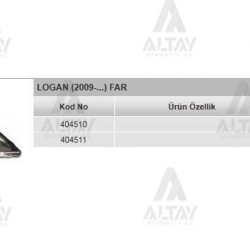 FAR LOGAN 08-13 SAĞ FAR LOGAN 08-13 SAĞ