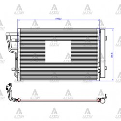 RADYATÖR KLİMA I-30 07-11 / CEED 08-11 BENZİNLİ BRAZING