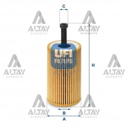 YAĞ FİLTRESİ 206 / 306 / 307 / C2 / C3 / XSARA 02 =1.4İ-1.6İ 8V ELEMAN YAĞ FİLTRESİ 206 / 306 / 307 / C2 / C3 / XSARA 02 =1.4İ-1.6İ 8V ELEMAN