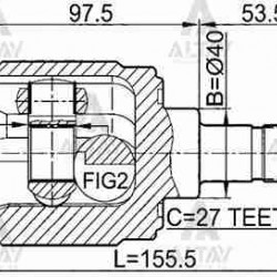 AKS KAFASI İÇ ACCORD 03-08 SOL 32X40X27
