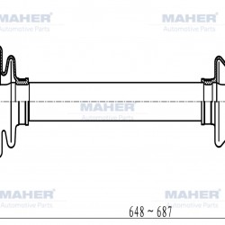 AKS KOMPLE ÖN SANTAFE 05-06 / SOL A-T / 4WD / ABSLİ 52 DİŞ 648mm