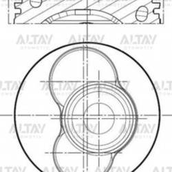 PİSTON SEGMANLI (1-2 SİLİNDİR) T5 / TOUAREG 04-10 2.5TDI AXD-AXE-BAC STD PİSTON SEGMANLI (1-2 SİLİNDİR) T5 / TOUAREG 04-10 2.5TDI AXD-AXE-BAC STD
