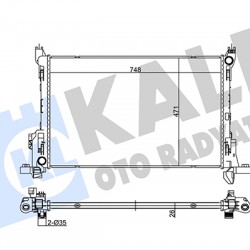 RADYATÖR SU VIVARO B / TRAFIC III1.6 DCI-2.0 DCI (MT) AL/PL/BRZ 26 MM - FIN 5.5 MM 4422795 RADYATÖR SU VIVARO B / TRAFIC III1.6 DCI-2.0 DCI (MT) AL/PL/BRZ 26 MM - FIN 5.5 MM 4422795