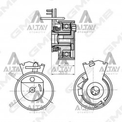 TRİGER GERGİSİ CITROEN C2 / C3 / BERLINGO / SAXO / XSARA / NEMO / PEUGEOT / 106 / 206 / 206+ / 207 / 307 / BIPPER / PARTNER / FIAT FIORINO