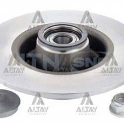 FREN DİSKİ MEGANE II 02-08 / CLIO III 05-12 ABSLİ PORYALI RULMANLI ARKA DÜZ 240-4