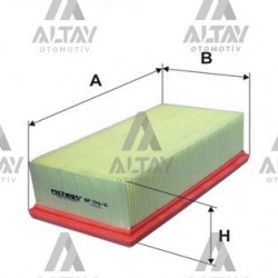 HAVA FİLTRESİ 208 13= / 301 12= / 2008 15= / C-ELYSEE 12= / C3 II 14= / DS3 14= 1.2VTI