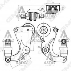 VANTİLATÖR GERGİSİ CIVIC 06-11 FD6 / CIVIC 12-16 FB7 / CIVIC 16= FC5 1.6 / CRV 07-18 KOMPLE