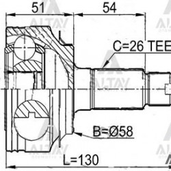 AKS KAFASI DIŞ CIVIC 06-11 FD6 / A-T 26X58X28