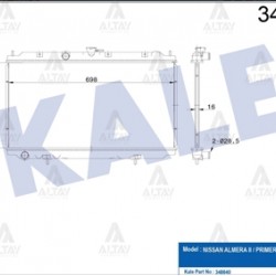 RADYATÖR SU PRIMERA 02-08 / ALMERA 00-06 M-T BRAZING