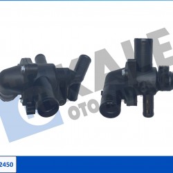 TERMOSTAT GÖVDESİ V347 2.4 / 3.2 TDCI 06= (KAPAK YONU DEGISINCE 2.4 E OLUYOR)