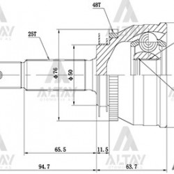 AKS KAFASI DIŞ ACCENT 06-11 ERA / DİZEL ABSLİ 48 DİŞ 25X23X50