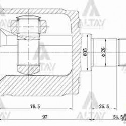 AKS KAFASI İÇ CIVIC / CRX / 25X35X30 AKS KAFASI İÇ CIVIC / CRX / 25X35X30
