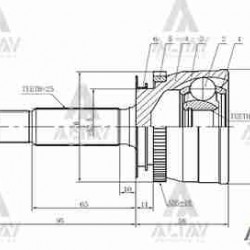 AKS KAFASI DIŞ ACCENT 06-11 ERA BENZİNLİ ABSLİ 25X52,5X22