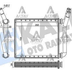 RADYATÖR KALORIFER HILUX 06-15 VIGO (154X202X20)