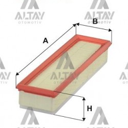 HAVA FİLTRESİ LOGAN / DOKKER / LODGY / DUSTER / CAPTUR 07= 1.4-1.6 SÜNGERLİ