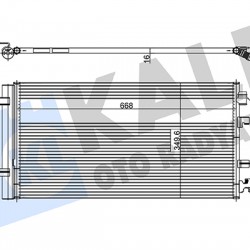 RADYATÖR KLİMA RENAULT FLUENCE 1.5DCI 0812 MÜŞÜRSÜZ [BRAZING AL/AL] KLİMA RADYATÖRÜ