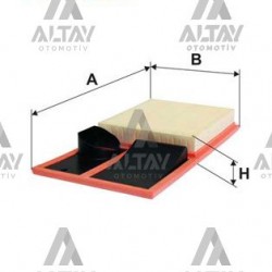 HAVA FİLTRESİ POLO / CORDOBA / IBIZA / A1 / FABIA 04-13 1.4 16V BUD-CGGB