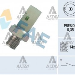 MÜŞÜR YAĞ R9 / R11 / R19 / R21 / CLIO / MEGANE / LOGAN K7M-K7J BEYAZ SOKET 14x1.5 (0.35 BAR)