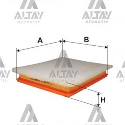 HAVA FİLTRESİ ASTRA H / ASTRA G / ZAFİRA A 99= Z13DTH-Z17DTH-Y20DTH-Y22DTR SÜNGERLİ