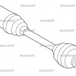 AKS KOMPLE ÖN RIO 06-11 / SOL A-T / M-T BENZİNLİ 1.4 ABSLİ 48 DİŞ 637mm
