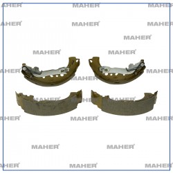 FREN BALATA EGEA 15= / 500 12= LEVYELİ YAYLI PABUÇ ARKA +1mm