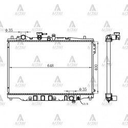 RADYATÖR SU 626    88-92 1.6 - 2.0 M-T BRAZING