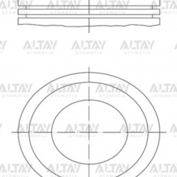 PİSTON SEGMANLI ASTRA / CORSA 1.4 Z14XE 77.6mm 050 PİSTON SEGMANLI ASTRA / CORSA 1.4 Z14XE 77.6mm 050