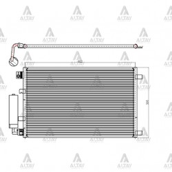 RADYATÖR KLİMA QASHQAI 07-13 1.6 BENZİNLİ BRAZING