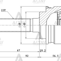 AKS KAFASI DIŞ SWIFT  97-02 MACAR / 23X49X20