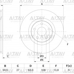 FREN DISKI FOCUS IV 18=/ KUGA III 19= ON HAVALI (308MM)