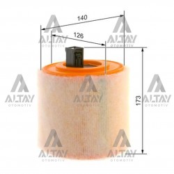 HAVA FİLTRESİ ASTRA K 16= B14XFT-B16DTE-B16DTH-D16DT-D16DTH SÜNGERLİ