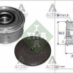 KASNAK ŞARJ DİNAMO TRANSİT V184 01-06 2.4 D KASNAK ŞARJ DİNAMO TRANSİT V184 01-06 2.4 D